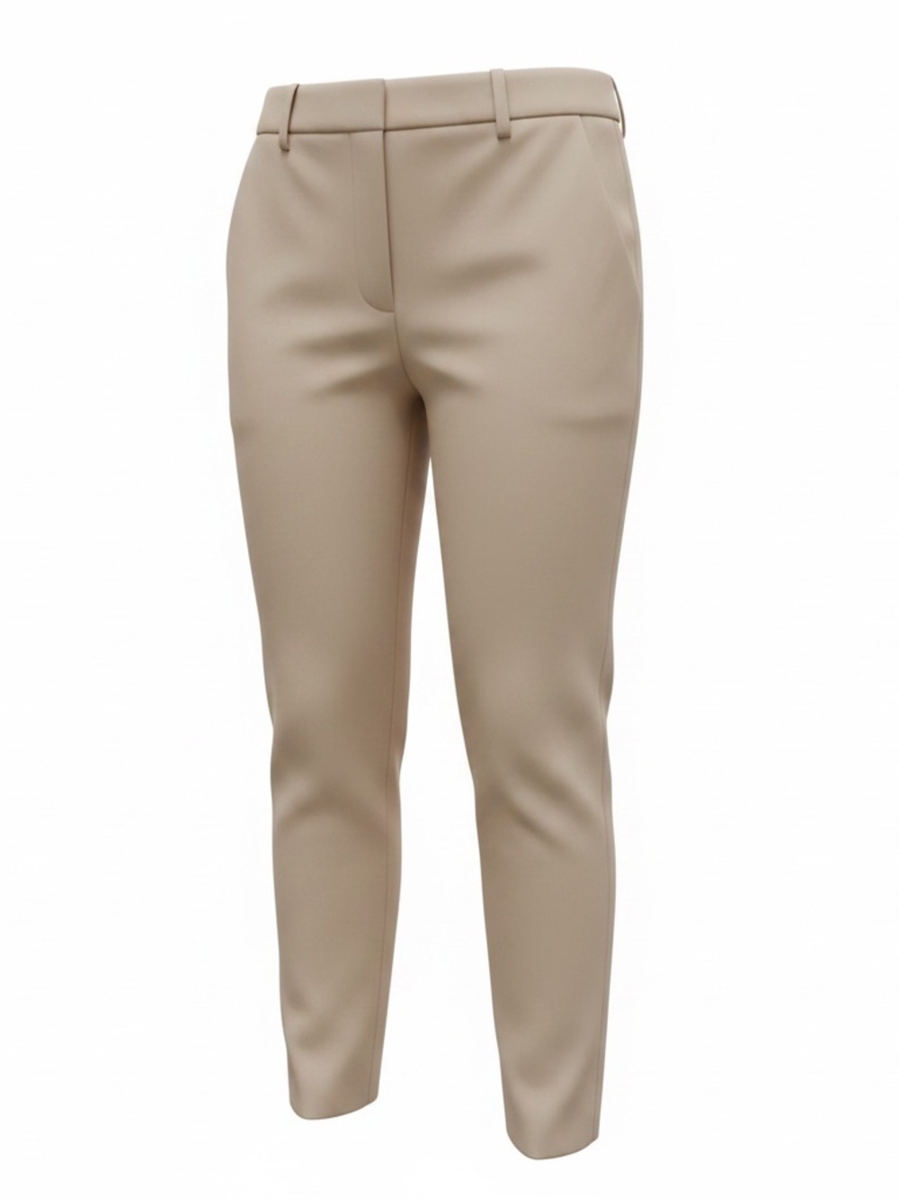 Express Slim Tailored Ankle Pants - Taupe